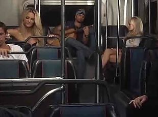 Ride on the bus turns into an orgy